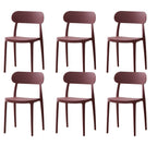 Modern Scandinavian dining chair made of plastic and acrylic, perfect for kitchen and dining areas