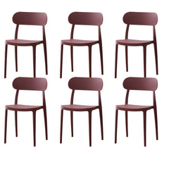 Modern Scandinavian Plastic & Acrylic Kitchen & Dining Chair Dining Chairs