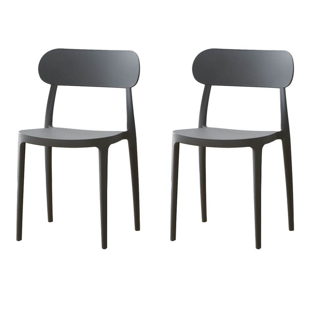 Modern Scandinavian dining chair made of plastic and acrylic, perfect for kitchen and dining areas