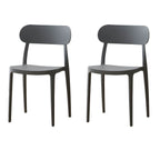 Modern Scandinavian dining chair made of plastic and acrylic, perfect for kitchen and dining areas