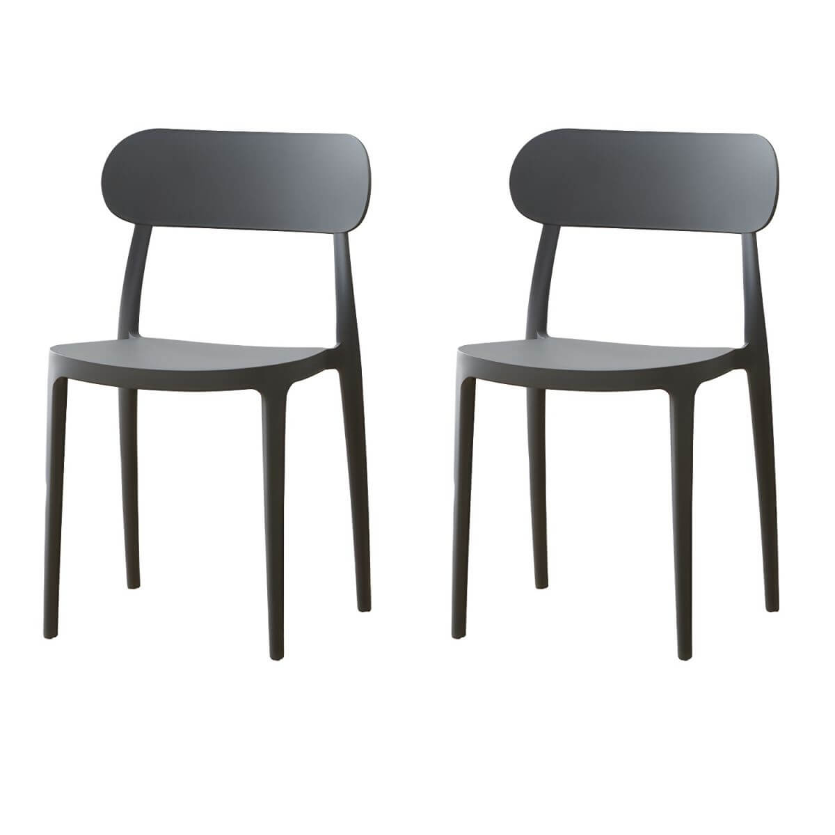 Modern Scandinavian dining chair made of plastic and acrylic, perfect for kitchen and dining areas