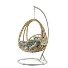 Aluminum Porch Swing with Stand, Includes Cushions, Chain, and Stand Porch Swings