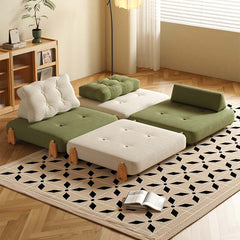 Floor Folding Modular Sofa Bed - Convertible & Comfortable for Sitting or Sleeping