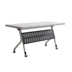 Foldable meeting table that is durable, lightweight, and easy to store