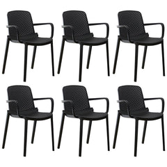 Modern Plastic Solid Back Side Chair 32"H Acrylic Dining Chair for Restaurant Dining Chairs