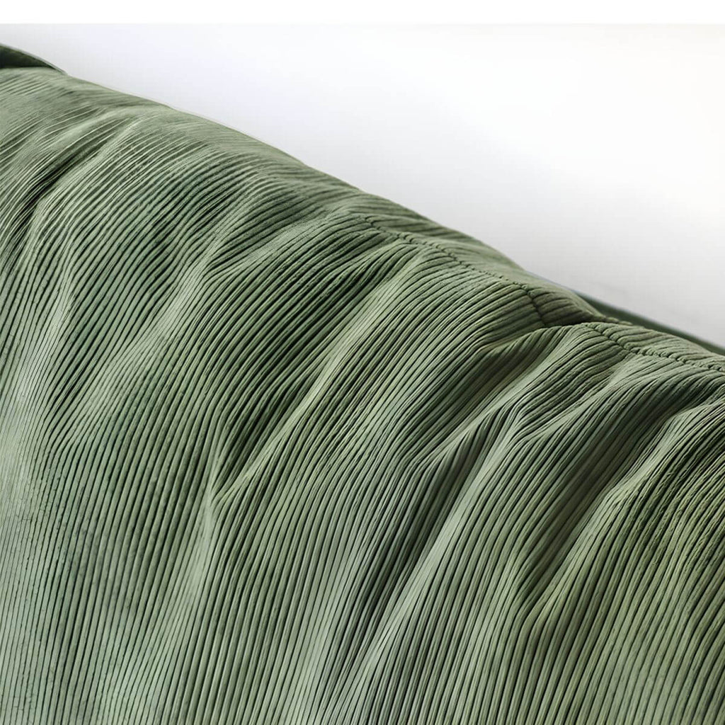 Modern polyester sofa settee with recessed arms and tight back, ideal for living room seating