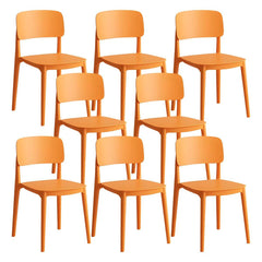 Scandinavian Style Stackable Plastic & Acrylic Side Chair for Kitchen & Dining Dining Chairs