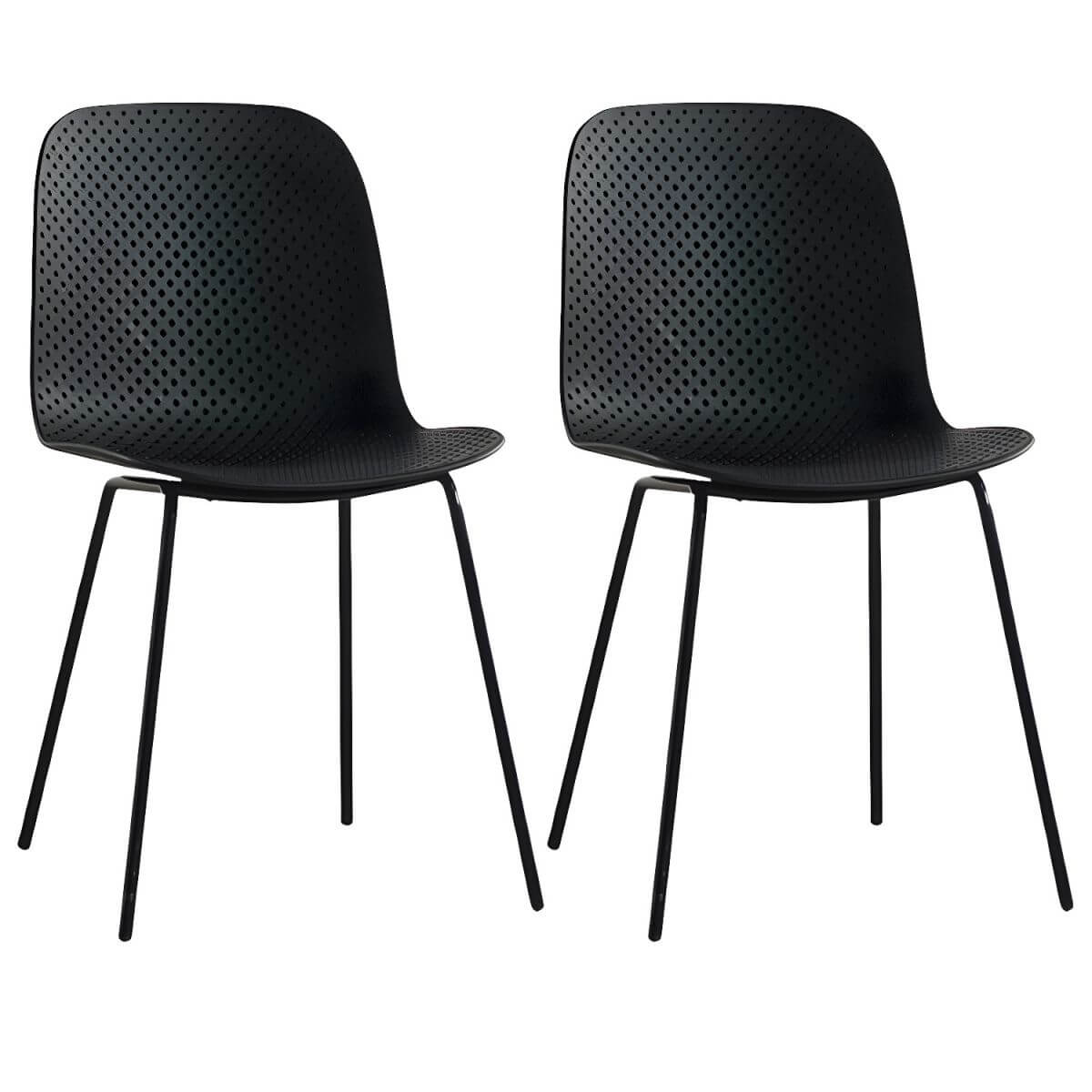 Scandinavian stackable kitchen chair with plastic and acrylic seat and metal legs