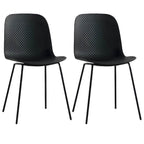 Scandinavian stackable kitchen chair with plastic and acrylic seat and metal legs