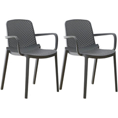 Modern Plastic Solid Back Side Chair 32"H Acrylic Dining Chair for Restaurant Dining Chairs