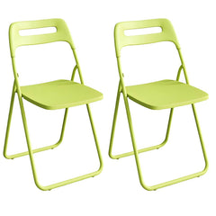 Collapsible Open Back Side Chair with Plastic & Acrylic Material - Modern Kitchen & Dining Dining Chairs