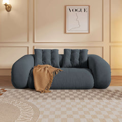 Bean Bag Style Pet-friendly Folding Floor Velvet Sleeper Sofa Bed