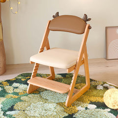 Adjustable Height Writing Chair Learning Chair with Backrest