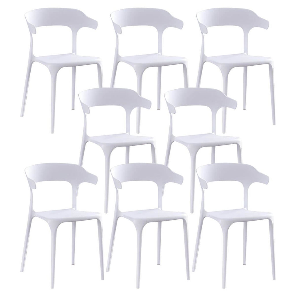 Acrylic Nordic dining chair with backrest and armrests, featuring clear acrylic legs