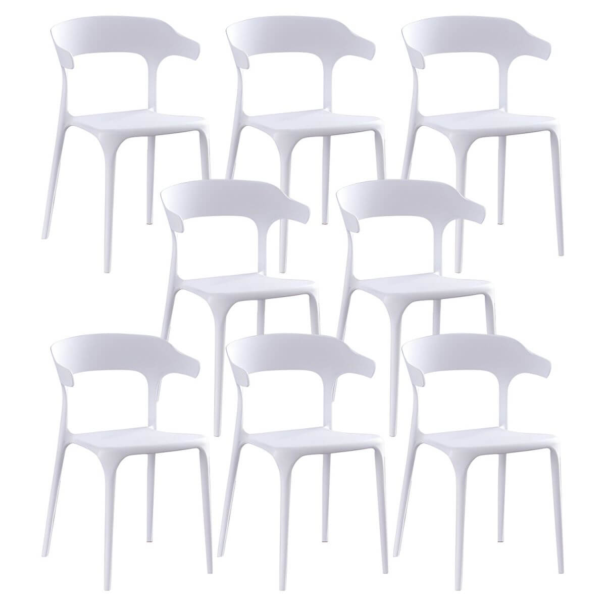 Acrylic Nordic dining chair with backrest and armrests, featuring clear acrylic legs
