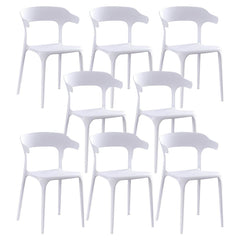 Nordic Backrest Armrest Acrylic Chair with Acrylic Legs for Dining Room Dining Chairs