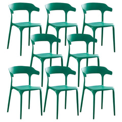 Nordic Backrest Armrest Acrylic Chair with Acrylic Legs for Dining Room Dining Chairs