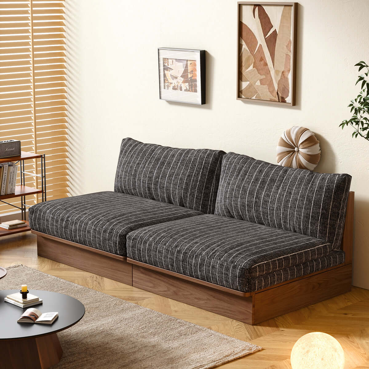 Cocochairs 100% Solid Wood Frame Modular Sofa Bed – Flexible Size & DIY Configurations