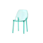 Armless acrylic side Parsons dining chair for indoor home use