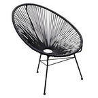 Armless Papasan accent chair for living room with 31.49" L x 37.40" W x 37.40" H dimensions