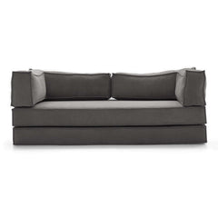 Corduroy Fabric 78.7" Compressed Sofa Bed Free DIY Couch with 3 Stainless Steel Frames