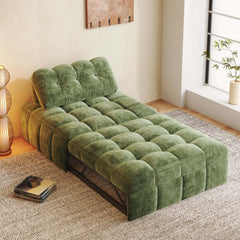 Cocochairs Modern Chenille Pull-Out Single Sofa Bed – Space-Saving Lounge & Guest Sleeper