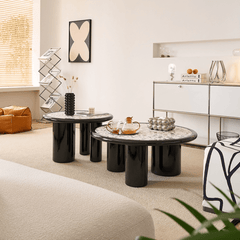 Elegant Round Terrazzo Coffee Tables - Add Sophistication to Your Living Room