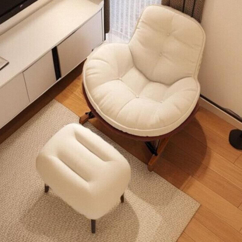 Sledging base rocking Papasan chair with comfortable cushion, perfect for sitting room accent seating main product image