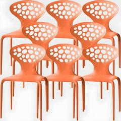 Nordic Armrest Backrest Acrylic Chair with Acrylic Legs for Dining Room Dining Chairs