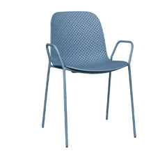 Scandinavian Stackable Plastic & Acrylic Kitchen & Dining Chair with Metal Legs Dining Chairs