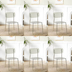 Transparent acrylic dining chair with modern design, perfect for living room and kitchen seating