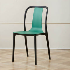 Modern Style Low-Back Plastic & Acrylic Side Chair for Kitchen & Dining Dining Chairs
