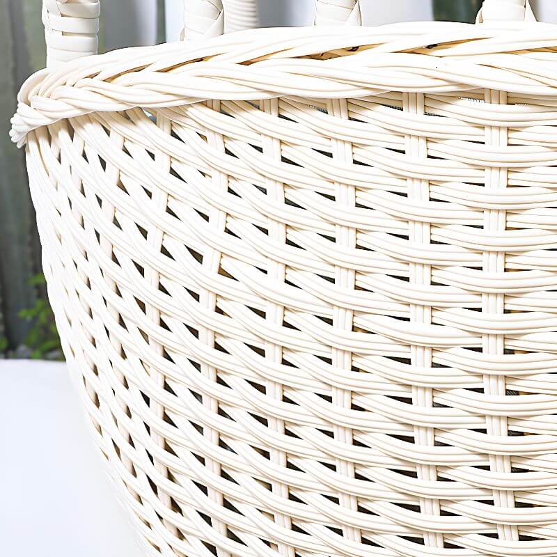 Metal porch swing with tropical olive green, auburn, and rose cushions, includes stand and chain