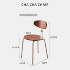 Retro-style dining table with smooth edges, perfect for family meals and work