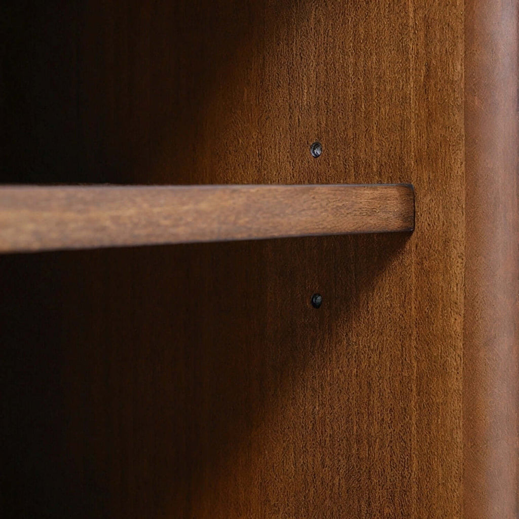 63" American Boxwood Tambour Sideboard Cabinet
