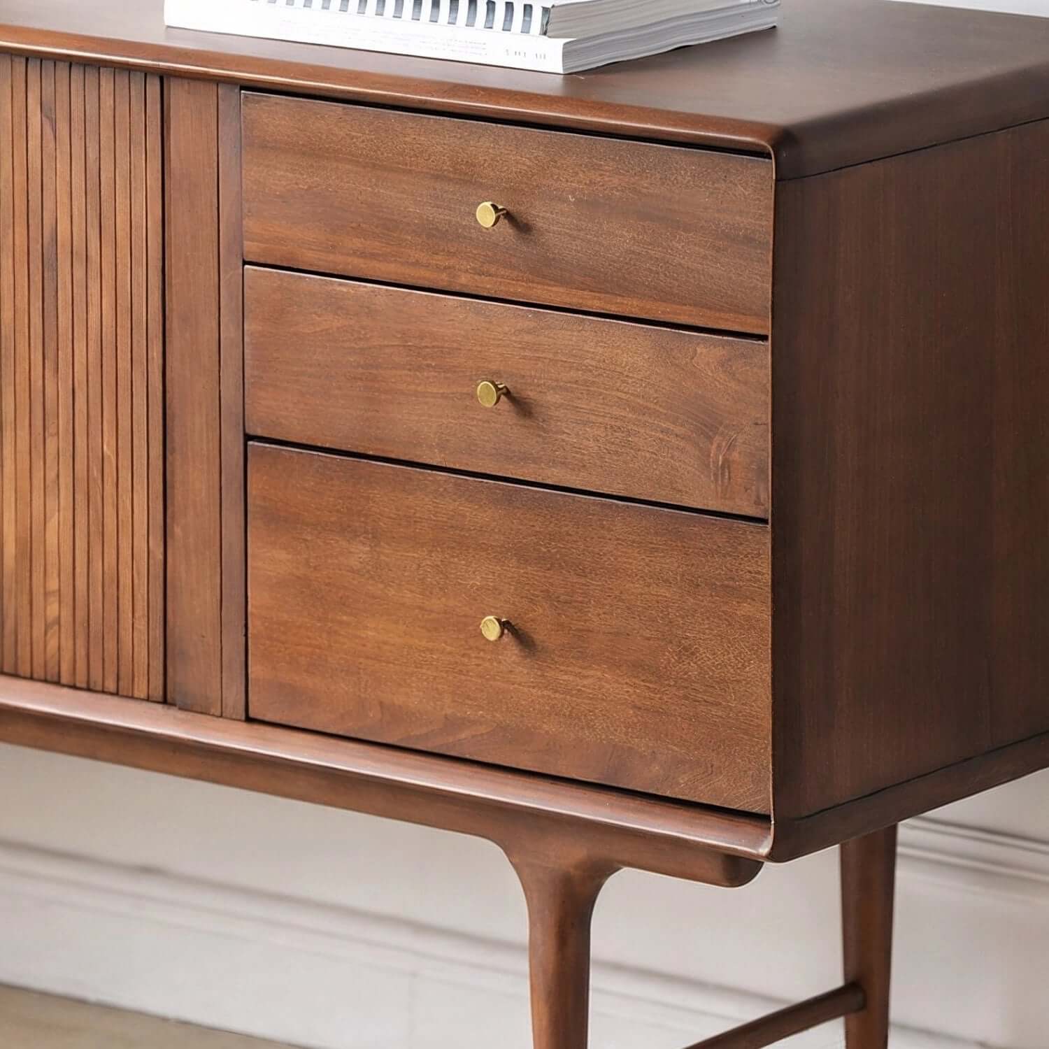 63" Boxwood Buffet Cabinet With Three Drawers