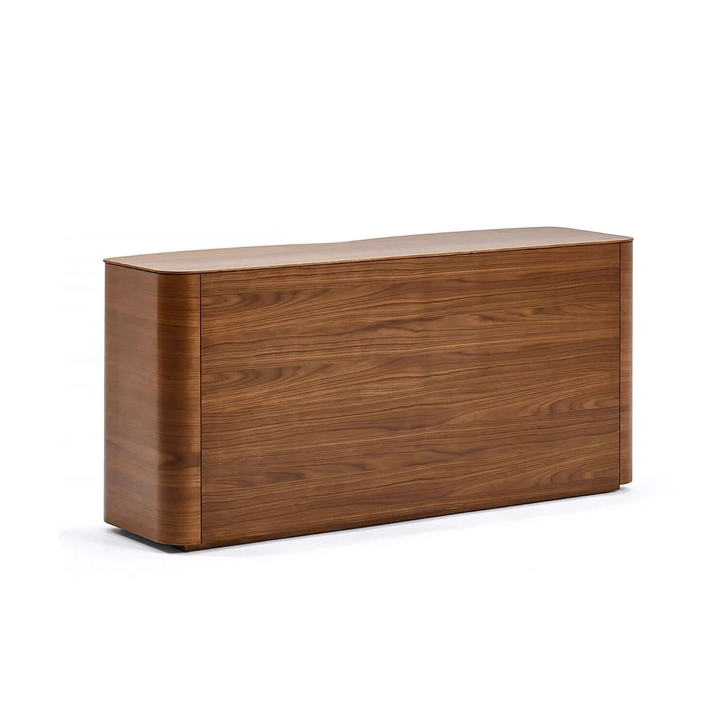 63" Modern Walnut Buffet Cabinet with Double Door Storage