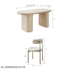 Terrazzo dining table combining premium quality with safety and stylish design