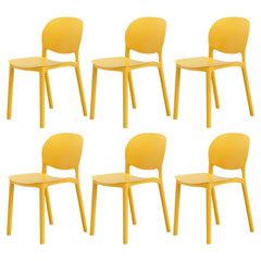 Nordic Backrest Stackable Chair with Acrylic Legs for Dining Room Dining Chairs