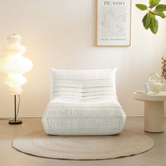 Lazy Compressed Foam Floor Couch Chenille Togo Sofa