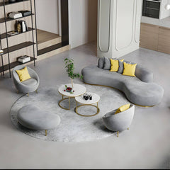 Modern Sofa with Tight Back in Polyester Blend for Apartment - Pink 32"L x 32"W x 35"H Polyester Blend Sofa