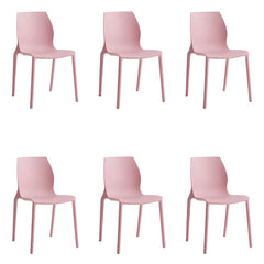 Modern Scandinavian Style Stackable Plastic & Acrylic Chair for Kitchen & Dining Dining Chairs