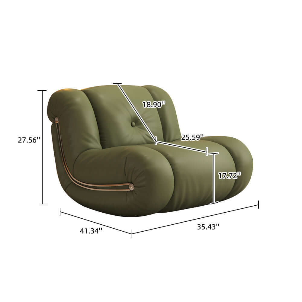 Comfortable rocking recliner sofa chair with ergonomic backrest for leisure and relaxation