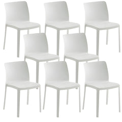 Scandinavian Plastic & Acrylic Kitchen & Dining Chair with Low Back Dining Chairs