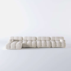 Velvet 4 Seaters Facing Sofa & Chaise