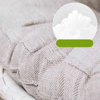 Ivory and dove grey porch swing with alloy stand and comfortable pads