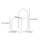 Sleek acrylic vanity chair with modern design for bedroom