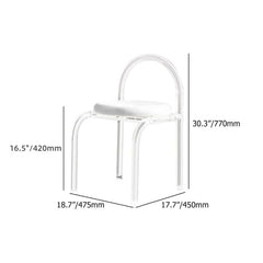 Sleek acrylic vanity chair with modern design for bedroom