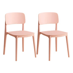 Scandinavian Style Stackable Plastic & Acrylic Side Chair for Kitchen & Dining Dining Chairs