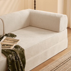 Soft Velvet 3-Seater Sofa Bed - Elegant Modern Design with Easy Maintenance